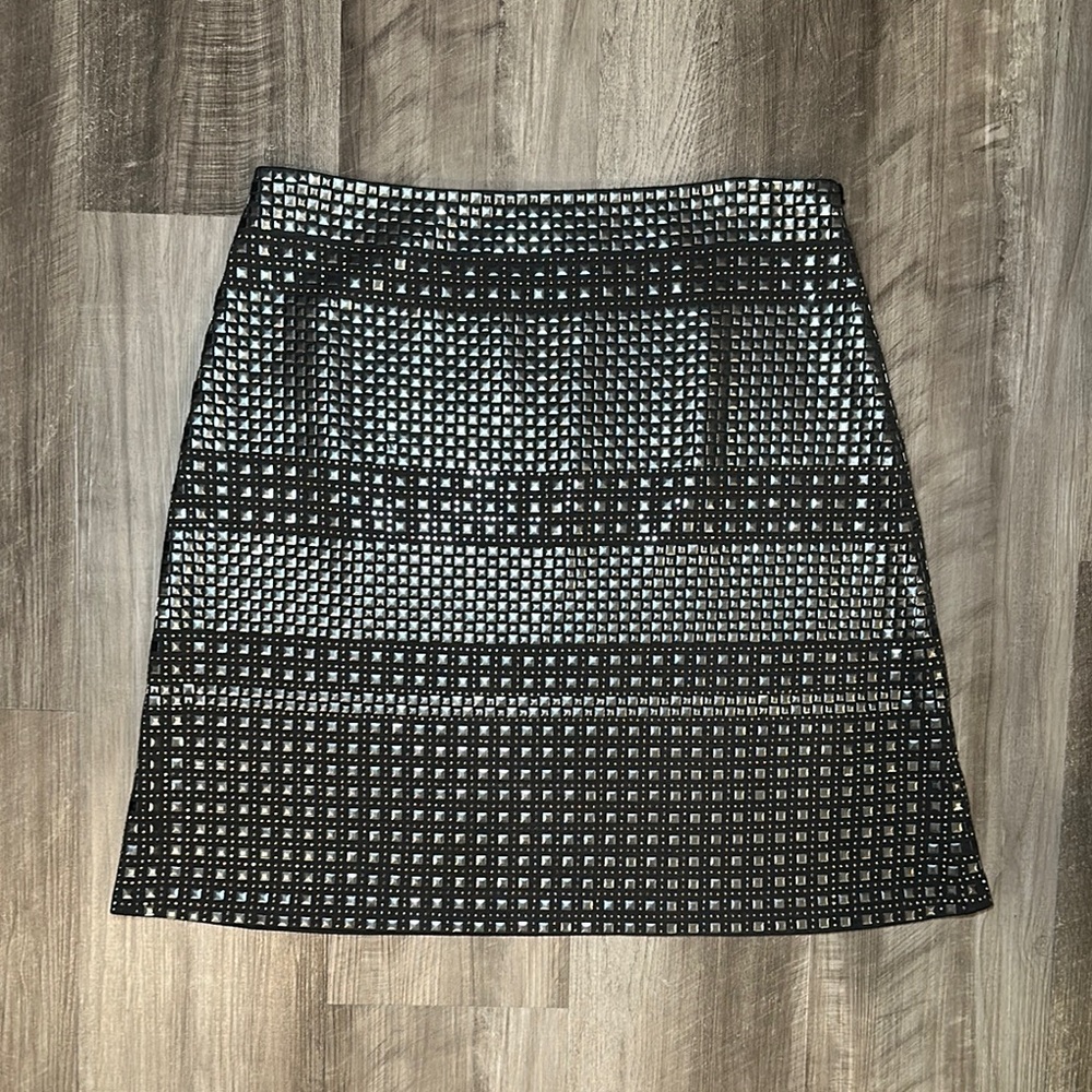 St. John Black and Silver Skirt